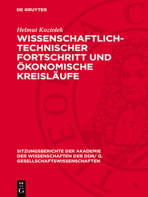 cover image of Wissenschaftlich-technischer Fortschritt und ökonomische Kreisläufe